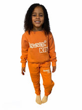 Load image into Gallery viewer, Forever Kids Orange Crew neck Full Tracksuit
