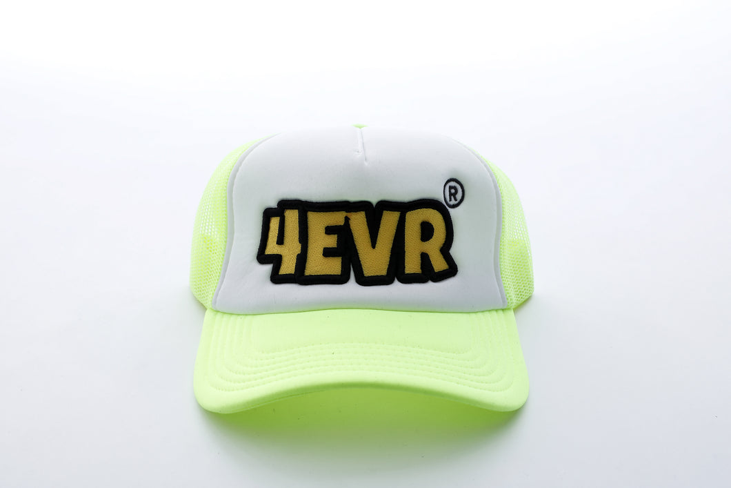 4EVR Neon Yellow Foam Trucker Cap