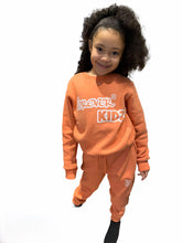 Load image into Gallery viewer, Forever Kids Orange Crew neck Full Tracksuit
