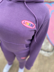Forever 'Lovers' Purple Hooded Tracksuit