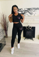 Load image into Gallery viewer, Forever Ladies Crop Top &amp; Leggings Co-Ord set
