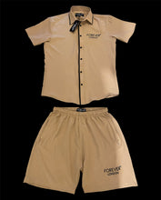 Load image into Gallery viewer, Forever London Shirt Short Twinset Beige
