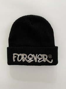 Forever Embroidered Half Fold Woolly Hat